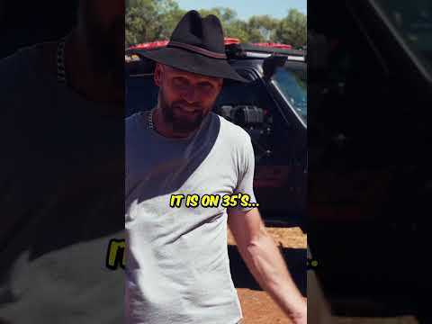 2.8l vs V8 Towing with 35's  #4wd #70series #automobile #towing