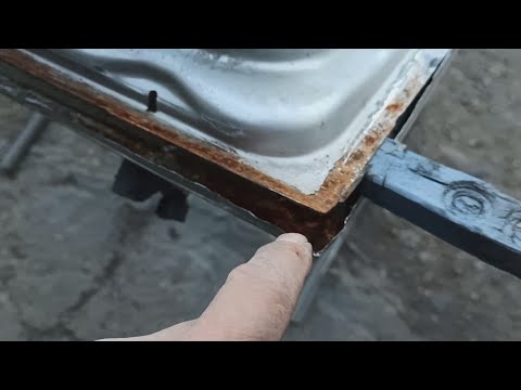 Door bottom rust. Roll opening technique, tools, and seam treatment.
