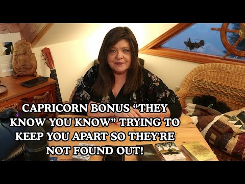 CAPRICORN BONUS 🕶️"THEY KNOW YOU KNOW"🧱 TRYING TO KEEP YOU APART SO THEY'RE NOT FOUND OUT!