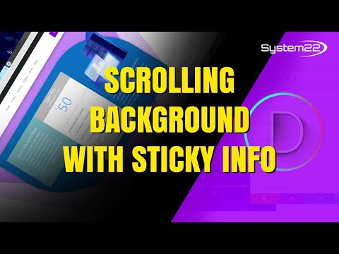 Divi Design Hack: SCROLLING BACKGROUND with Floating Info Boxes