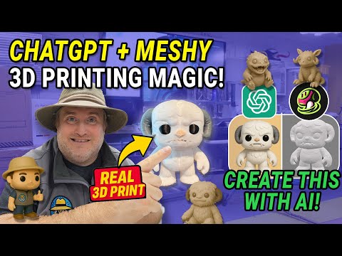 Everyone's Doing It: The EASIEST Way to Create Custom 3D Prints (ChatGPT + Meshy AI)