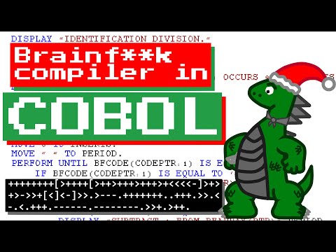 Brainf**k Compiler Written in COBOL that Compiles to COBOL?