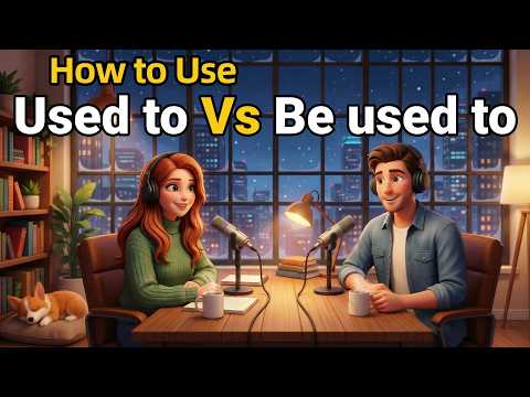 How to Use USED TO vs BE USED TO in Everyday English | Daily English Conversations | English Podcast