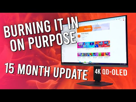 Deliberately Burning In My QD-OLED Monitor - 15 Month Update