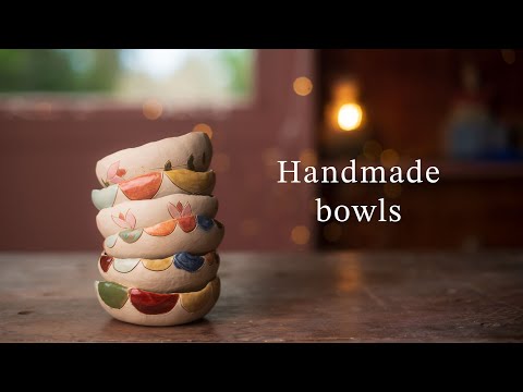How I make a bowl without a pottery wheel. Start to Finish!