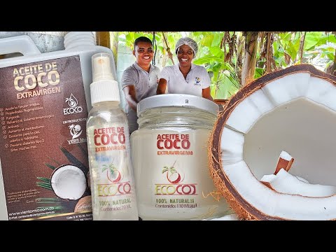 ✅Aceite de COCO casero y fácil PASO A PASO❤ - Cómo hacer ACEITE DE COCO Extraído en FRIO para vender