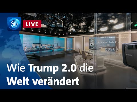 Live: Presseclub | „America First“ – Wie verändert Trump 2.0 die Welt?
