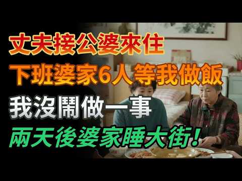 丈夫接來婆家6口人等我做飯，我沒鬧沒吵只做了一件事，兩天後他們6口人全睡了大街！#故事分享 #故事頻道 #情感 #家庭
