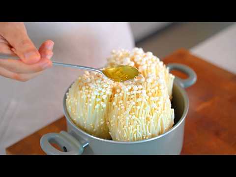 이 방법, 팽이버섯 농장 사장님 아니었으면 평생 몰랐을 뻔했어요!👍👍 이렇게 꼭 만들어보세요. 평범한 팽이버섯이 특별해져요. 강쉪