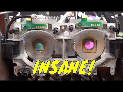 EEVblog 1546 - INSANE $30k 4K Panoramic DLP Projector TEARDOWN