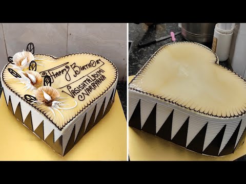 Heart Shape Birthday Cake Design|Stunning and Perfect Heart Shape Birthday Cake Flower Decorations