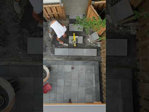 BACKYARD TRANSFORMATION #pavers #patio #shorts