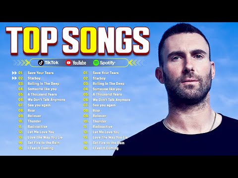 Maroon 5, Bruno Mars, Adele, Ed Sheeran, Dua Lipa, Rihanna, The Weeknd 💥 Billboard Top 50 This Week