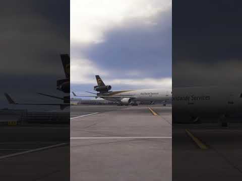 UPS Pilot's Cockpit: Taxiing & Parking Her Big Bird! #shorts