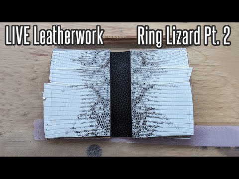 LIVE Leatherworking, 5/23/22: Making a Wallet from Ring Lizard