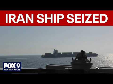 U.S. Navy seizes Iranian-flagged cargo ship in Strait of Hormuz