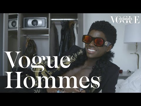 Alton Mason opens up his Fashion Week suitcase before Paco Rabanne | Getting Ready | Vogue Hommes