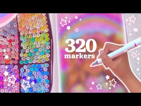 Drawing with ALL 300+ Ohuhu Markers ♡