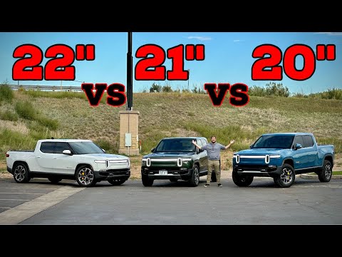 Rivian R1T Wheel Consumption Test! 20" All-Terrain vs 21" Road vs 22" Sport