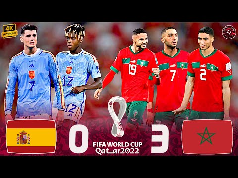 Morocco 🇲🇦 strikes Spain 😱 and creates one of the biggest 🔥 World Cup surprises 🎥🥵