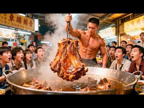 【完整版】在广东顺德，这家大排档凌晨4点开门，100人抢板凳，只为14元一份不加水的排骨！
