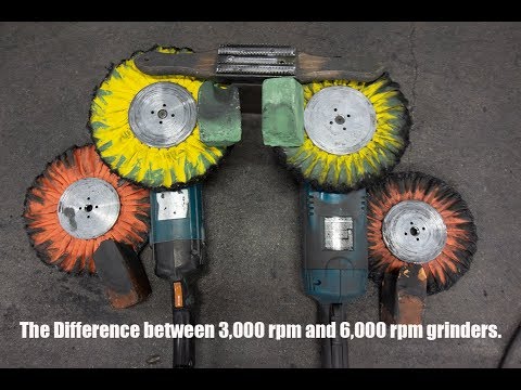 Metal polishing difference between 3,000 rpm and 6,000 rpm with Evan's Detailing and Polishing