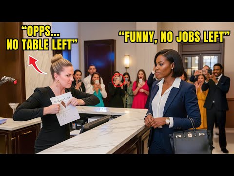 Black CEO Told “No Tables Left” Despite Her RESERVATION - Moments Later, She Fires the Entire Staff