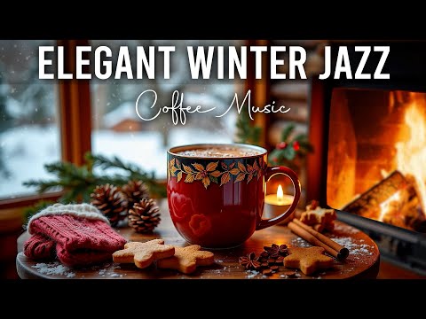 Elegant December Winter Jazz ☕ Delicate Morning Jazz Cafe & Bossa Nova Instrumental for Study, Work