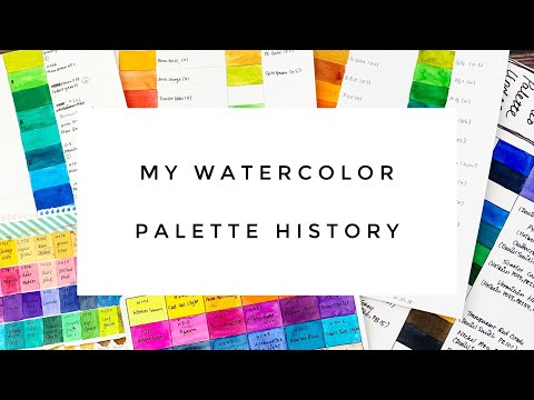 My Palette History - A Palette Tour of How My Watercolor Palette Evolved