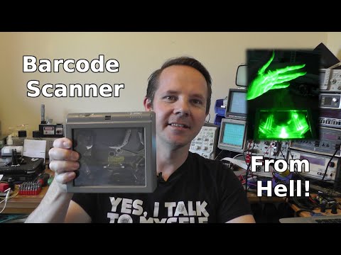 Supermarket Barcode Scanner Teardown and hack!