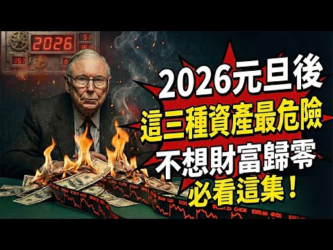 2026臺灣經濟生死線！查理·芒格的「最終警告」：元旦後這3種資產正在收割全臺退休金，不想財富歸零請看這集！#查理芒格#芒格#財經