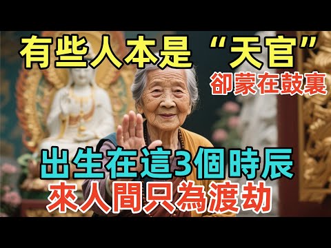 有些人本是“天官”卻蒙在鼓裏！出生在這3個時辰，來人間只為渡劫！