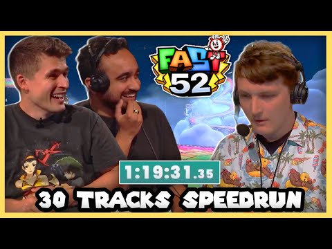 Logan shows Ludwig & Squeex INSANE Tricks for Mario Kart World Speedrun (30 Tracks)