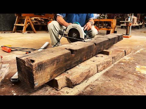 Restorations Woodworking Skills Railway Sleepers // Useful Creative Ideas Recycling Projects
