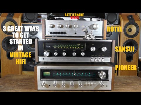 VINTAGE BARGAINS SANSUI , ROTEL , PIONEER , RECEIVER AMPLIFIERS 1970s HIFI AUDIO SOUND AUDIOPHILE UK