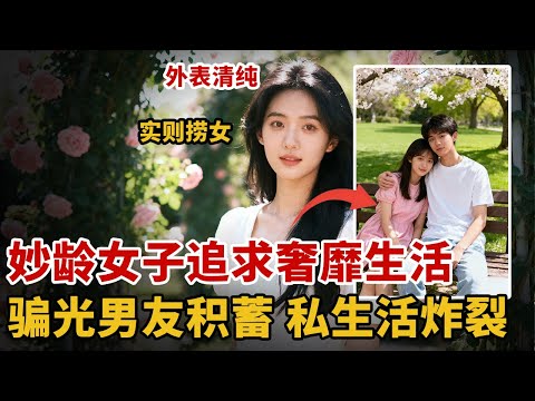 外表清纯实则捞女！妙龄女子追求奢靡生活，不仅私生活混乱，还把男友所有积蓄都骗光【案件进行时】#诈骗