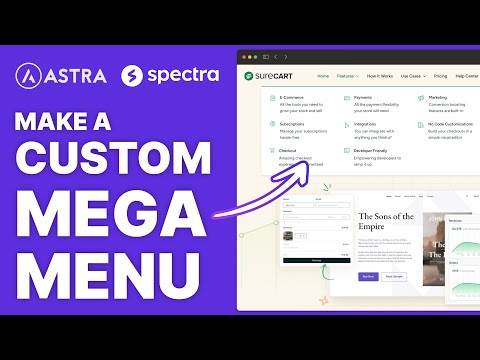 Build a Custom Mega Menu with Astra (and Spectra) Site Builder