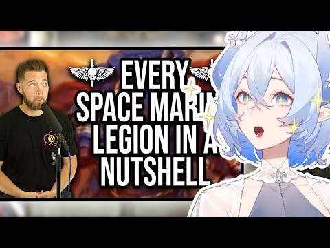Vtuber Reacts To Every Single Warhammer Space Marine Legion In A Nutshell | Bricky Reaction