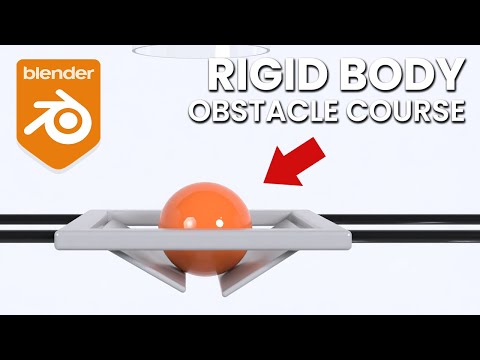 Rigid Body Obstacle Course Animation - Blender Beginner Tutorial