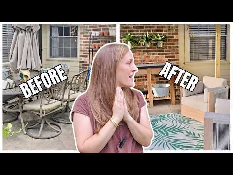 DIY Pergola & Pottery Barn Inspired Patio Makeover