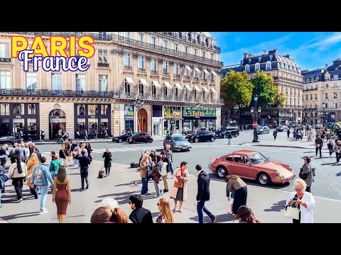 Paris, France 🇫🇷 - City Center in October ☀️🍂 |  4K HDR Paris Walk Tour!