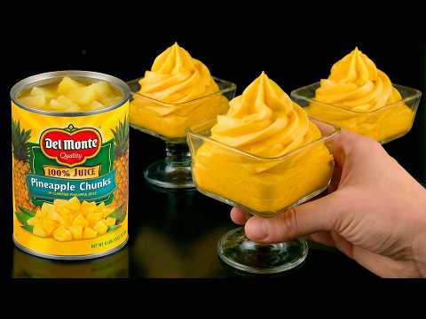 Dieses italienische Ananas-Mousse hat das Internet im Sturm erobert! Ohne Backen.