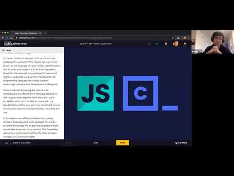 Learn JavaScript with Codecademy!