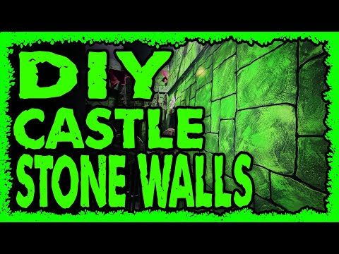 DIY Castle Wall StoneWork Out Of Foam Board Insulation