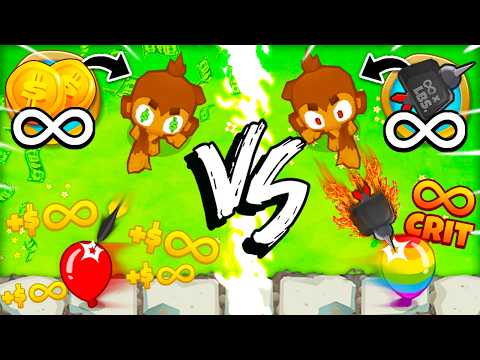 ♾️ MONEY vs ♾️ DAMAGE | 1v1 Challenge in BTD 6!