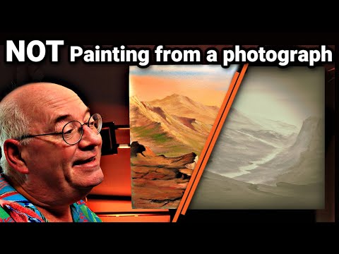 How well can YOU Paint with only HALF an Idea | I'm NOT Painting from a Photograph?
