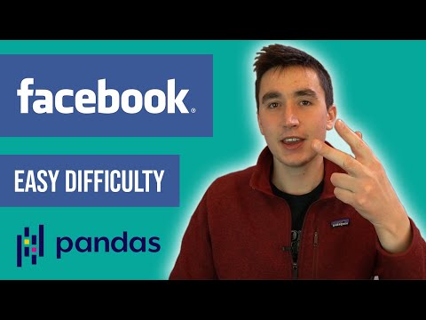 Facebook Data Science Interview Questions with Python Pandas (Easy difficulty)