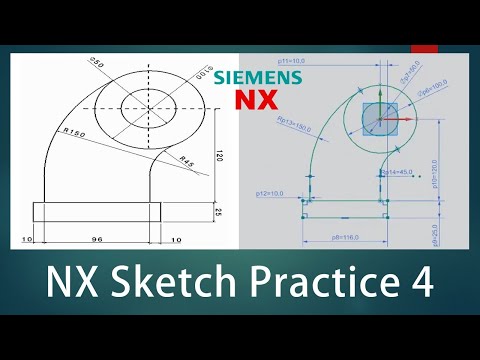 NX Sketch Practice - 04