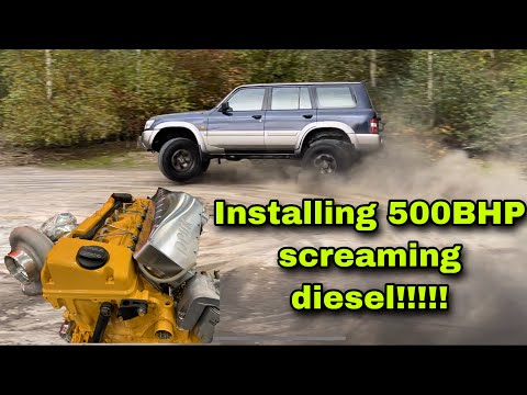 Part 2 OM606 Mercedes Diesel INSTALL into a Y61 Nissan Patrol GU