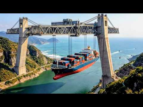 How Cargo Ships Climb Mountains in China 🇨🇳: Inside the 'River in the Sky'